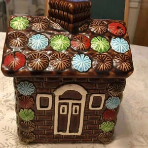 Made in Japan cookie house cookie jar